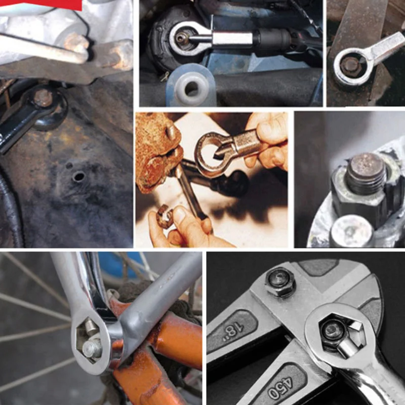 

3Pcs Adjustable Duty Rust Resistant Damaged Nut Splitter Remover Rusty Nut Splitter Spanner Remove Cutter Tool Steel Wrench Hex
