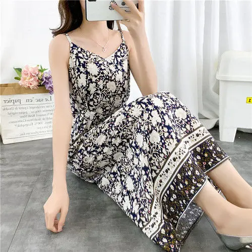 

New Bohemian cotton silk seaside holiday long skirt suspender dress beach skirt women's summer swing skirt