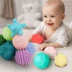 Резиновый текстурированный сенсорный мяч, детский сенсорный ручной мяч, Игрушки для ванны, ручной мяч, игрушка для детей, тренировочный массаж, детский мяч, игрушки