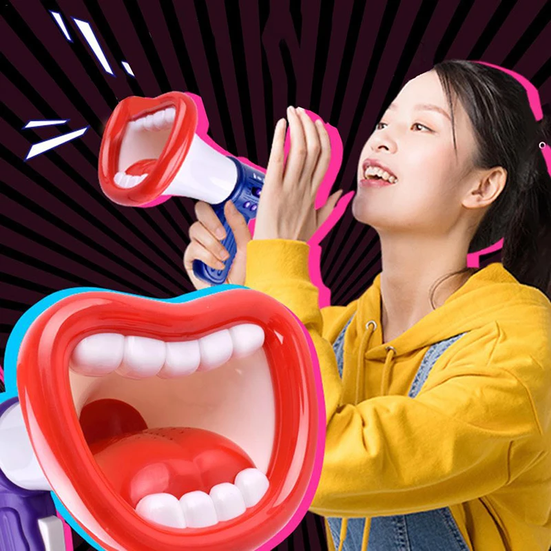 Funny Voice Changing Horn Toy With Big Mouth Changer Handheld Mini Vocal Children Converter Gift | Игрушки и хобби