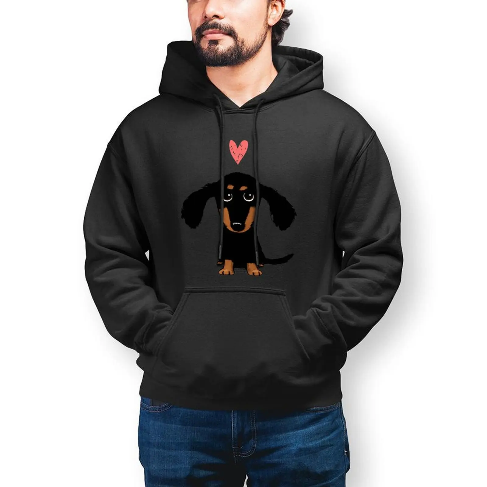 

Dachshund Hoodies Cotton Outdoor Pullover Hoodie Winter Long Stylish Hoodie Oversized Mens