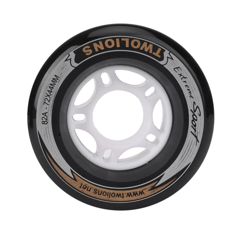 

New Sale 2Pcs TwoLions 72X44mm Free Line Skates Wheels 82A High Rebound Drift Skateboard Rodas PU LongBoard Wheels for Skateboar