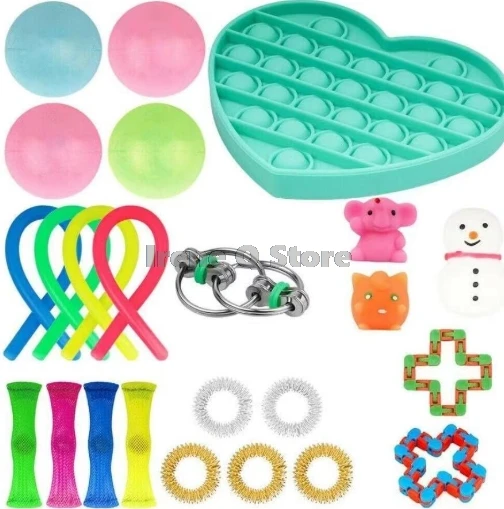 Антистрессовые игрушки TPR магнитные эластичные струны веревка сенсорные кольца