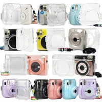 transparent case crystal glitter bag for fujifilm instax mini 119877s7c407090liplay square sq120 instant film camera