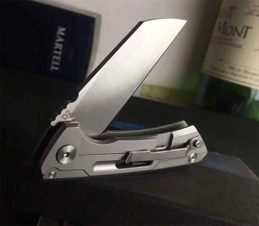 Высококачественный складной нож D2 лезвие стальная ручка Походный охотничий