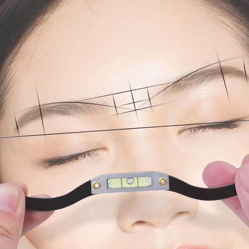 

Horizontal Bead Mapping Ruler Microblading Permanent Makeup Bow and Arrow Line Ruler Measuring Eyebrow Mapping With String