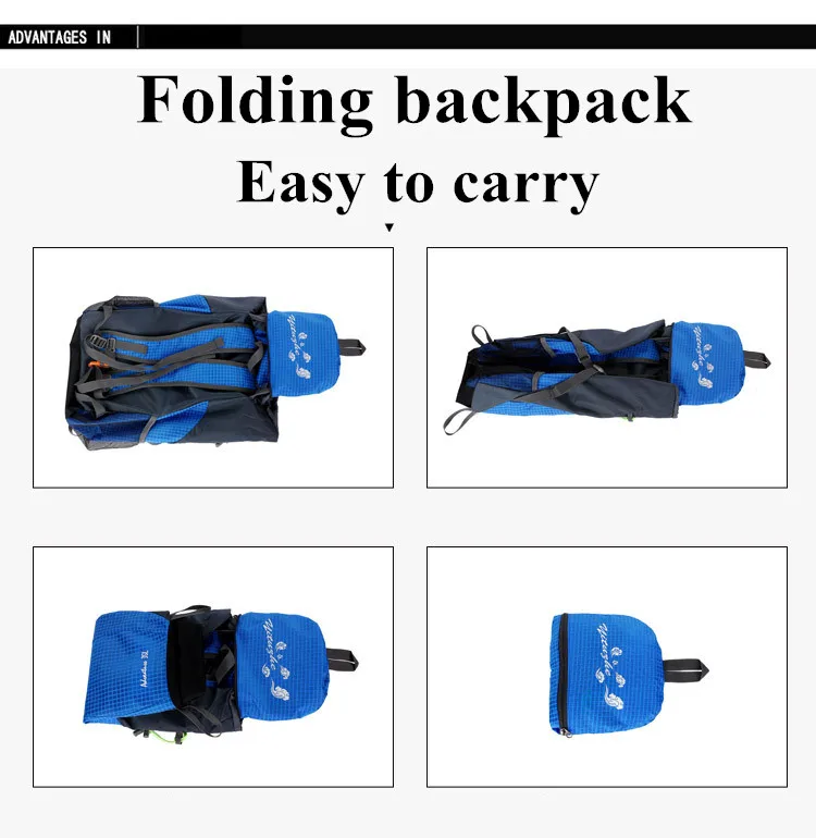 Men Outdoor backpack camping bag 35L Ultralight waterproof travel Folding backpack Women Sports camping hiking Hike Pack