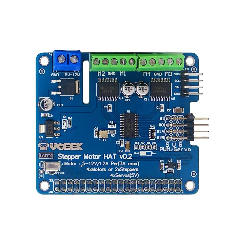Raspberry Pi 4 шаговый двигатель HAT I2C интерфейс плата расширения Поддержка шагового