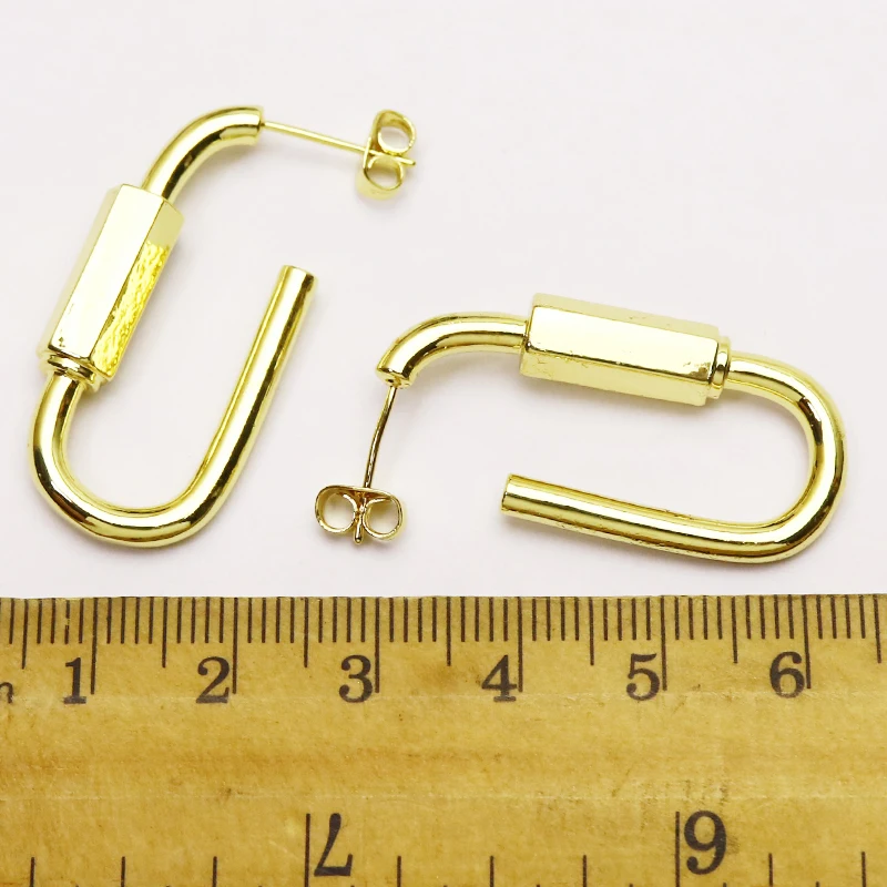 

5 Pair Rectangle hoop earrings slim Circle Round Hoop earrings women jewelry Hoop earrings Gift for women jewelry 51260