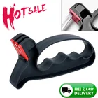 Точилка для ножей, инструмент для заточки, легко и безопасно затачивать кухонные ножи, Дамасские кухонные приспособления