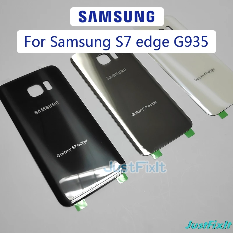 Задняя крышка батарейного отсека для SAMSUNG Galaxy S7 edge G935F стеклянная | Мобильные