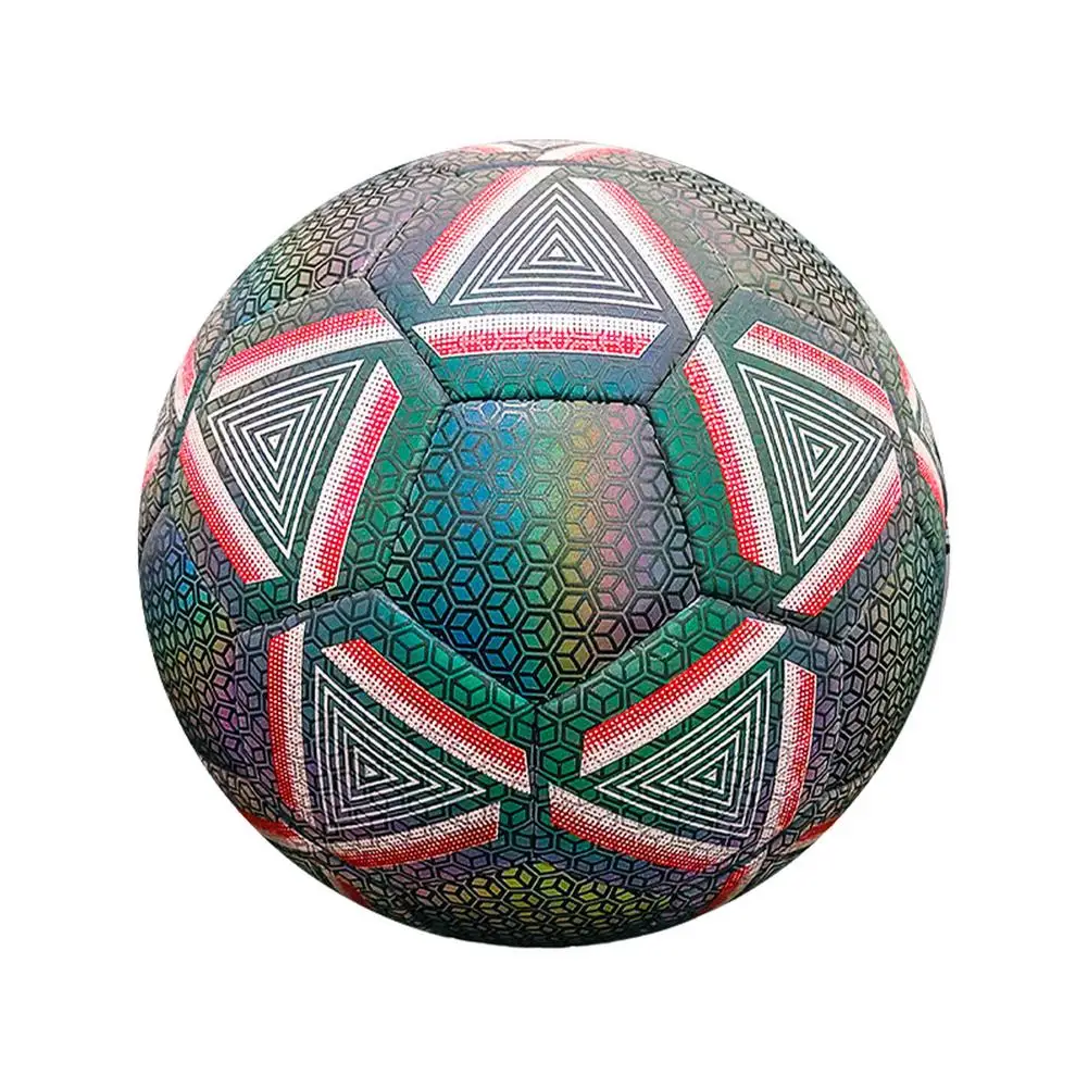 

Светоотражающий светящийся футбольный мяч Размер 4 светильник ящийся футбольный мяч светящийся в темноте отражает светильник игрушка пода...