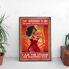 Плакат для девушек Дельта Сигма Тета, настенное искусство черной девушки, винтажные принты афро королевы, плакат для феминизма, Дельта Сигма искусство