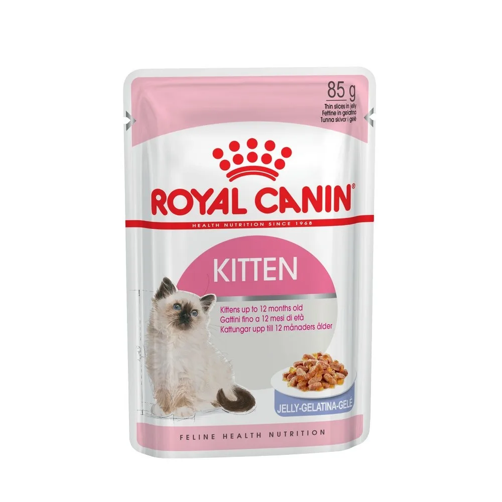 Royal Canin Kitten Instinctive пауч для котят (кусочки в желе 24*85 г.) | Дом и сад