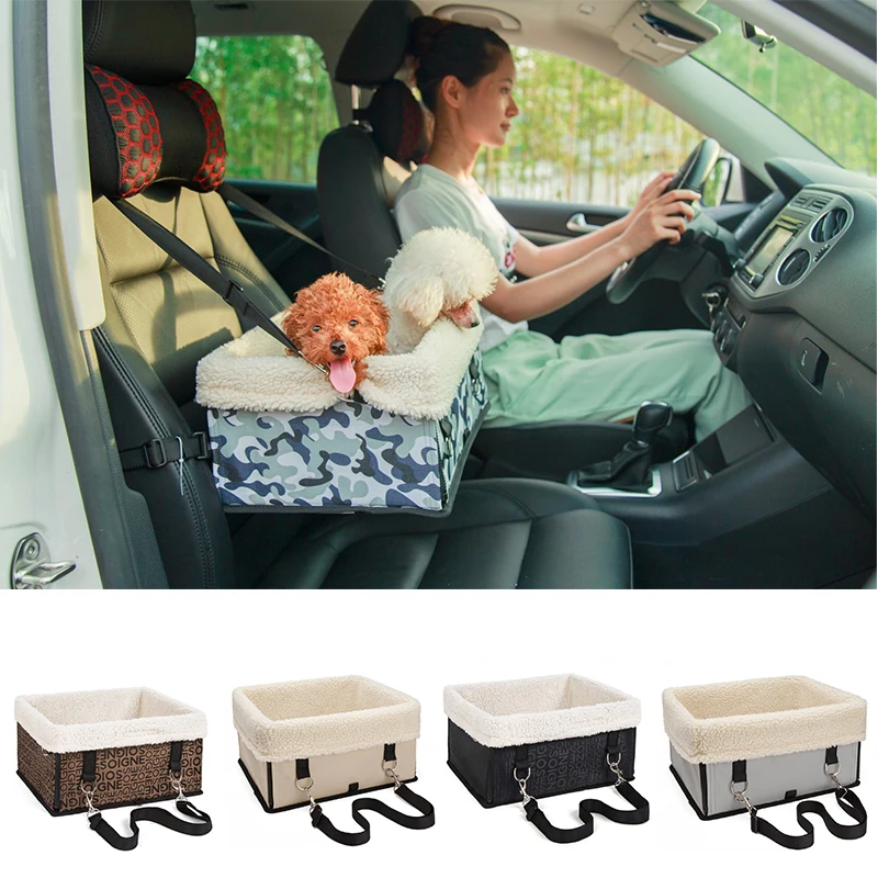 

Pet Dog Car Seat Carrier Foldable Washable Warm Booster Carrying Bag Case for 5kg Dog Cat Small Animals Outdoor Supplies