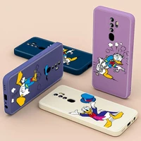 donald duck for oppo a11k a74 a73 a11 a55 a54 a52 a93 a92 a91 a94 a9 a16 a7 a1k 2020 liquid silicone phone case