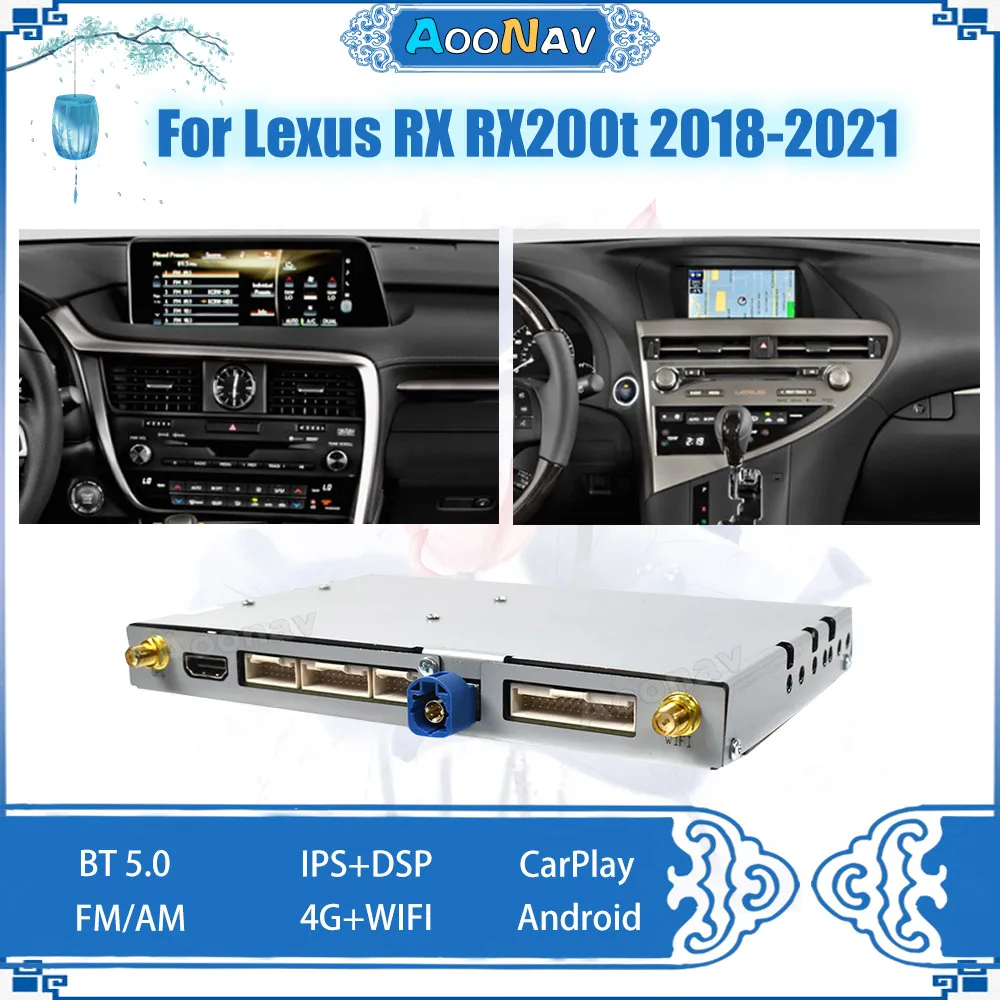 

Android Auto AI 2.0 Car Camera Multimedia Video Interface Decoder For Lexus RX RX200t 2018-2021 Navigation Wireless Carplay