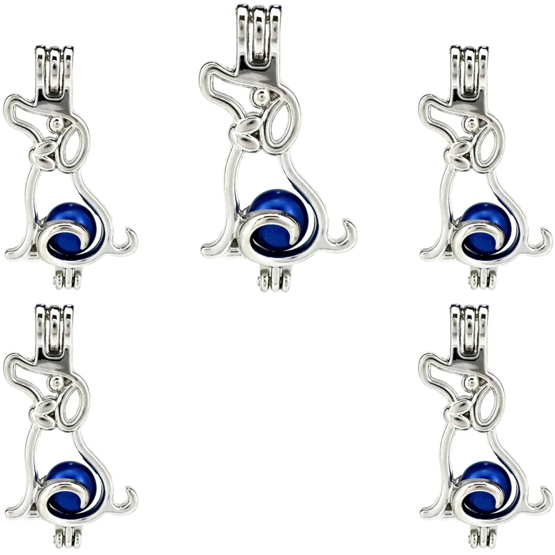 5 шт. открытое ожерелье для собаки медальон ароматерапия эфирное масло диффузия