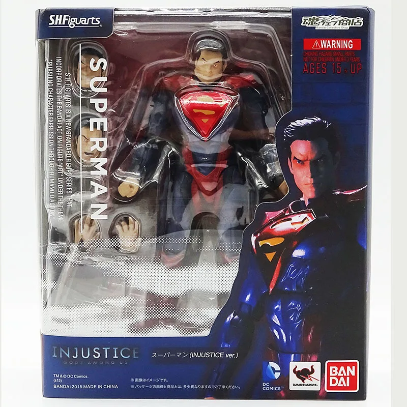 Оригинальный BANDAI Tamashii Nation S.H.F фигуртс Супермен (несправедливость Ver.) Модель