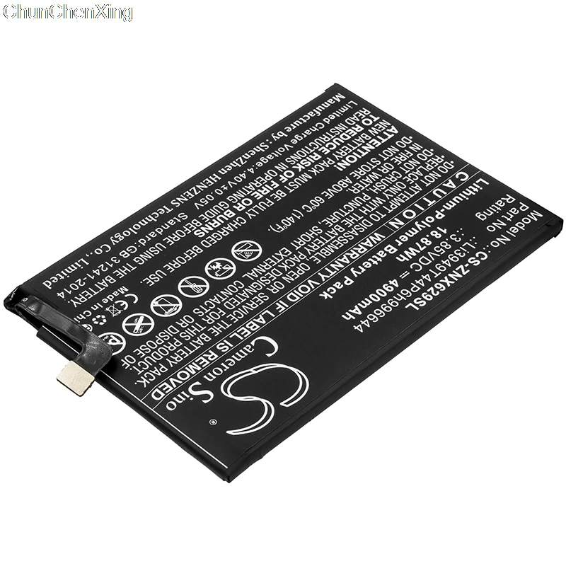 Аккумулятор Cameron Sino 4900mAh Li3949T44P6h996644 для ZTE/Nubia Red Magic 3s NX629J|Аккумуляторы мобильных