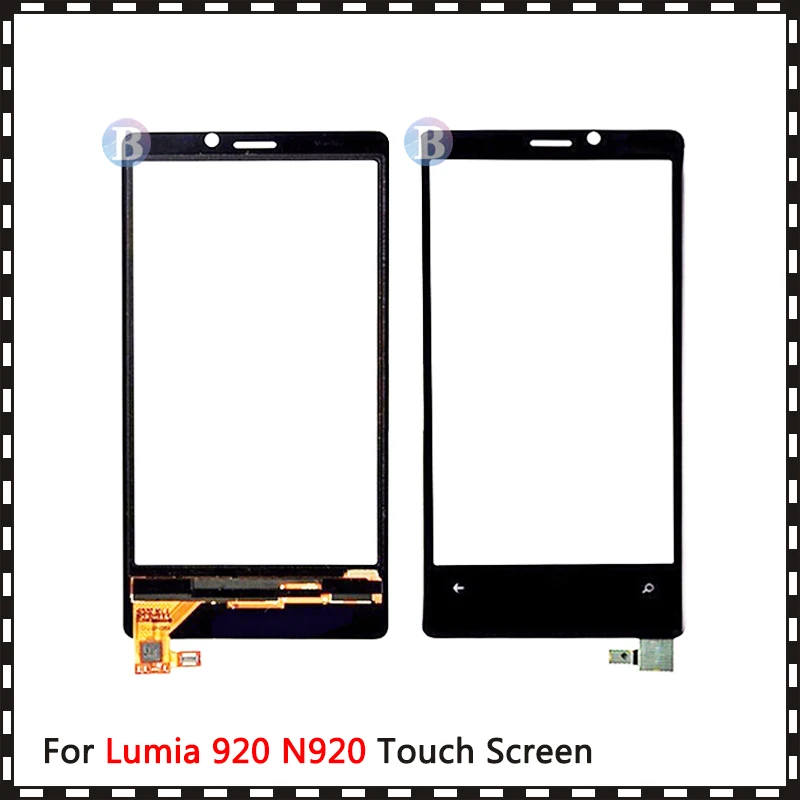 

High Quality 4.5" For Nokia Lumia 920 N920 Touch Screen Digitizer Sensor Outer Glass Lens Panel Black+Tracking Code