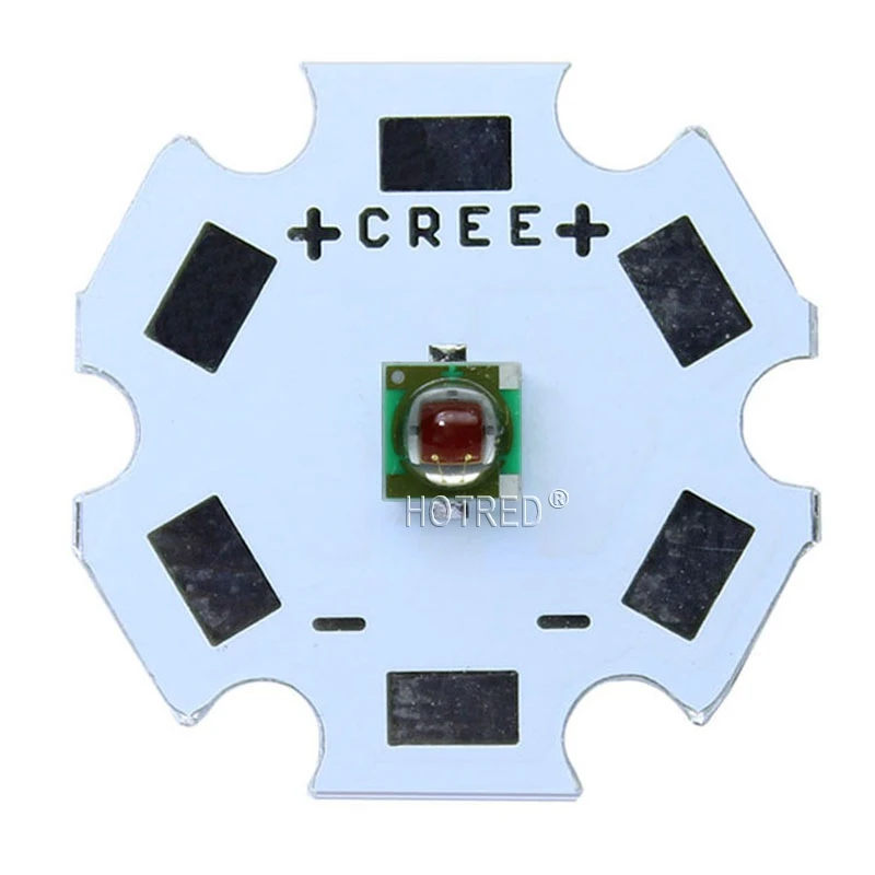 10 шт. Cree XPE XP-E R3 1-3 Вт 3535 красный светодиодный эмиттер красный 620-625nm светодиодный растения растут излучатель с 20/16/14/8 мм печатной платы