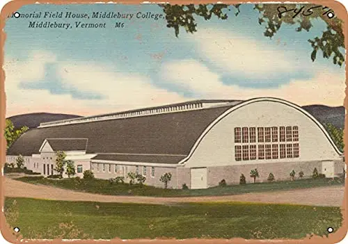 Металлический знак-почтовая открытка Вермонта-мемориальный полевой дом