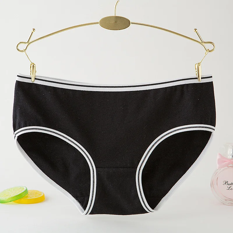 1 шт./лот женские хлопковые трусы с низкой посадкой мягкие дышащие трусики