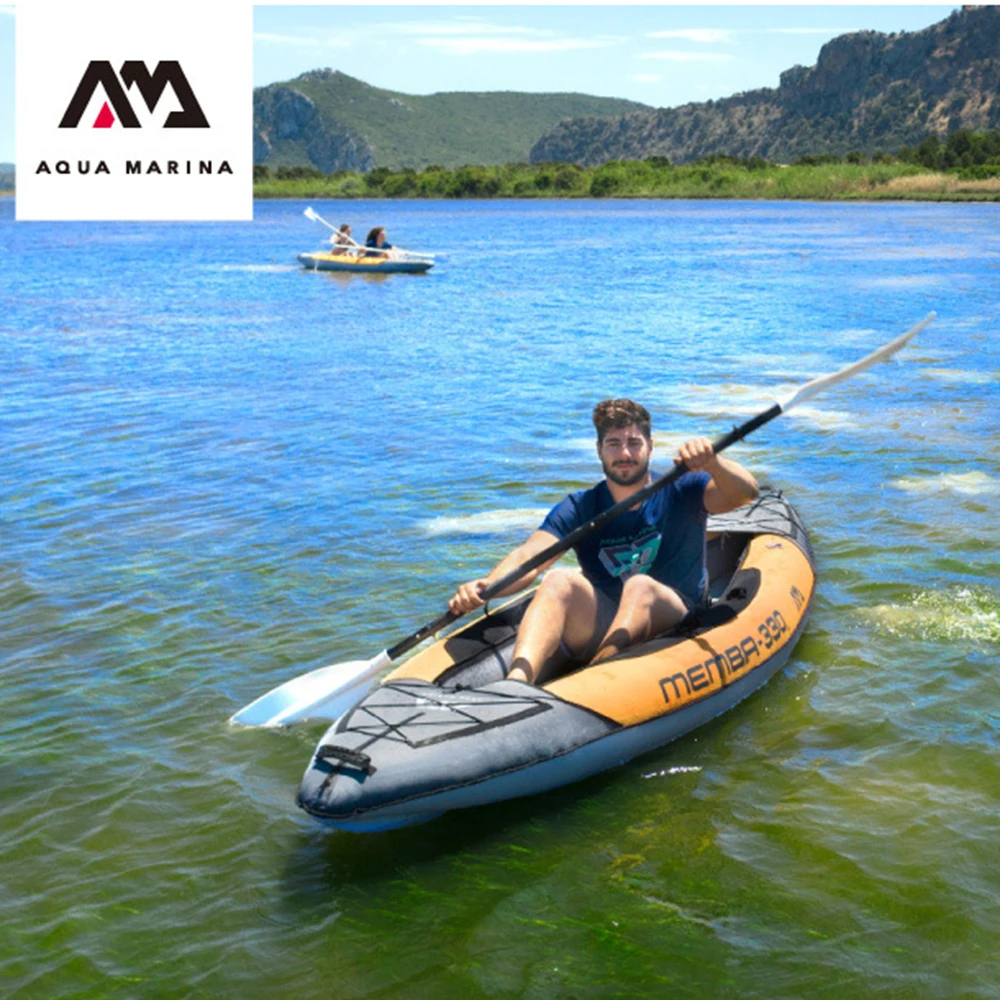 

Portable inflatable kayak water sports double PVC boat fishing boat kayak single 330cm, double 390cm, (without paddle)