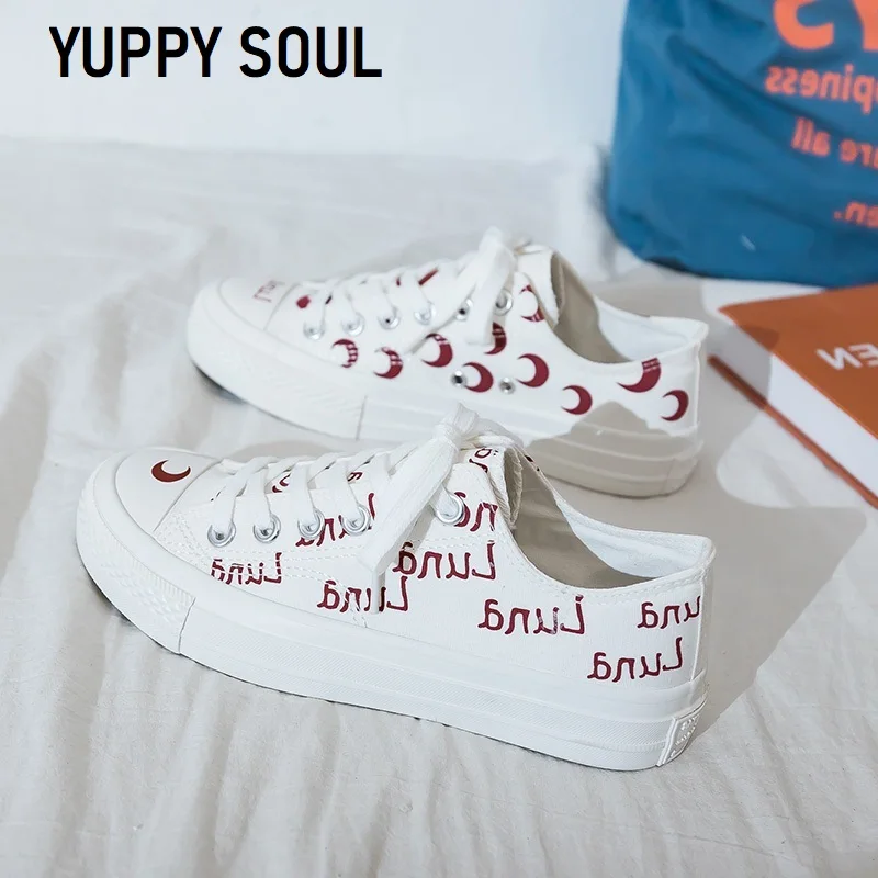 

Yuppy Soul 2021 New Women's Vulcanized Shoes Canvas Shoes Female StudentBoard Shoes Man Casual Sneakers Breathable Shoes