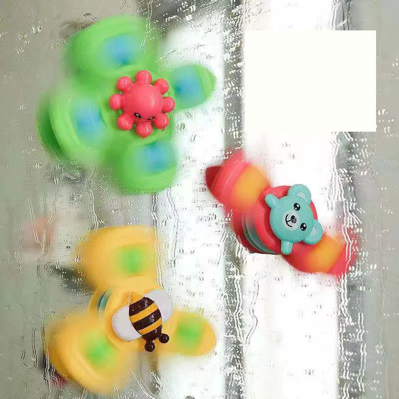 3 шт./компл. вращающаяся детская игрушка на присоске креативные игрушки для