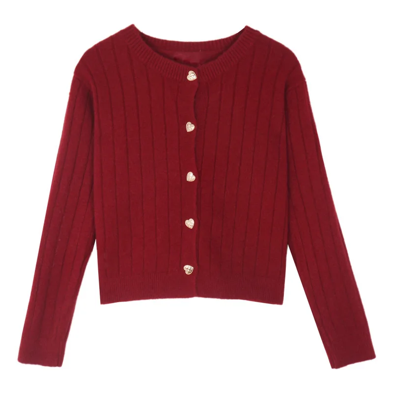 

2021 Ins Fashion Women Kint Outwear Cardigans Autumn Winter New Fashion Knit Ribbed Cardigans Women Sweater