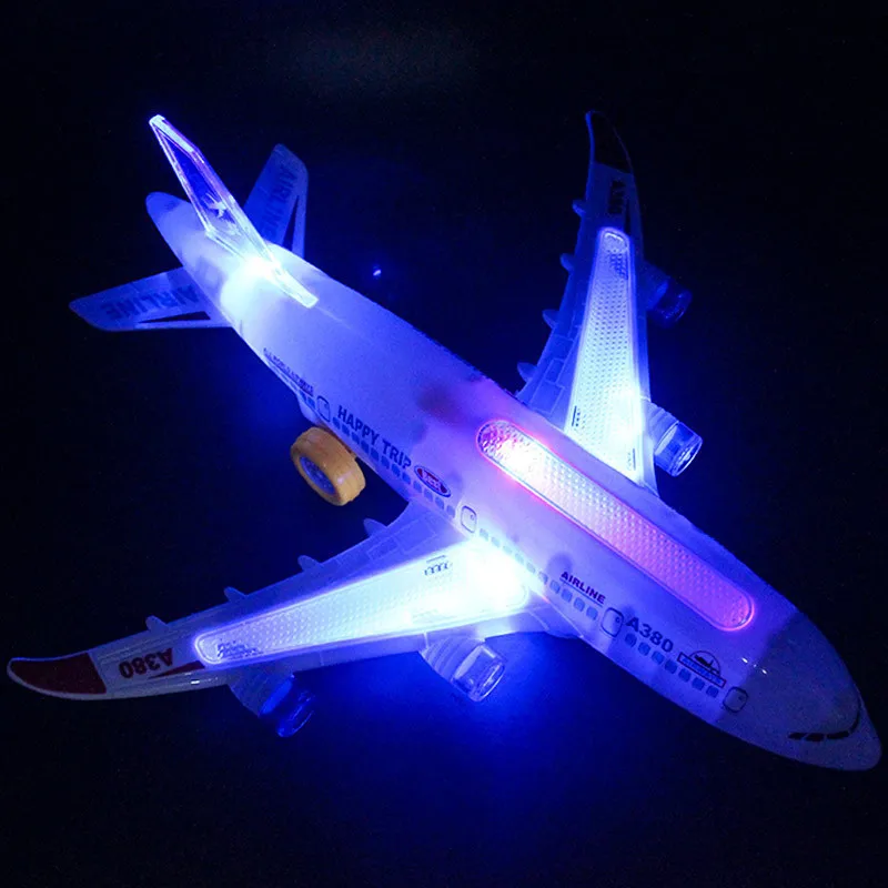машинки Самолет DIY сборка Airbus a380 игрушки для детей автопилот вспышка самолет со