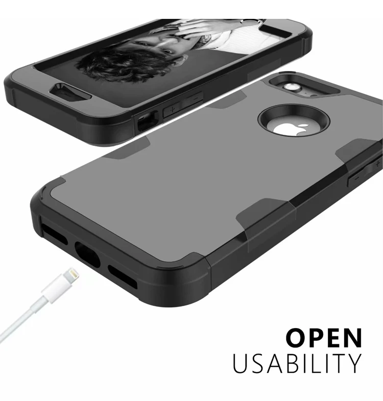 Для Apple iPhone 7 4," гибридный противоударный защитный резиновый силиконовый чехол-накладка для iPhone7