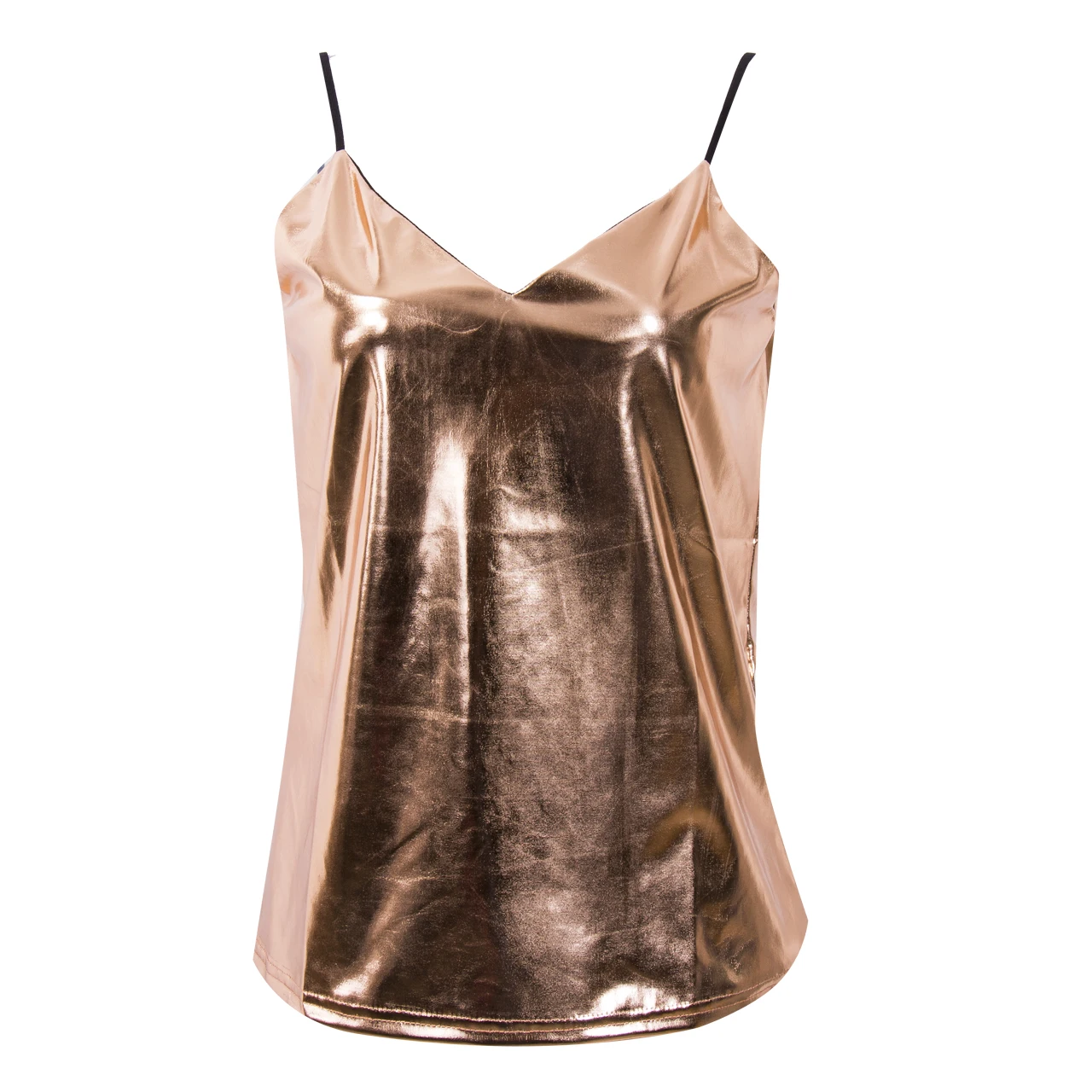 Новое поступление женский модный пикантный Топ без рукавов с V образным вырезом