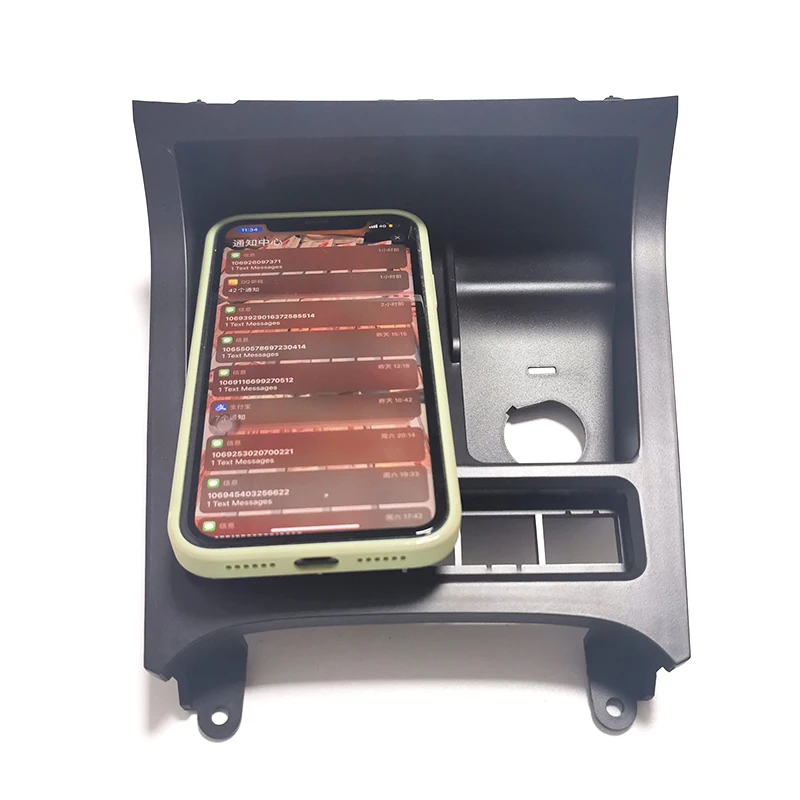 15w car fast charger qi wireless charger charging plate pad phone holder for vw glof 6 mk6 sagitar scirocco 2008 2013 accessorie free global shipping