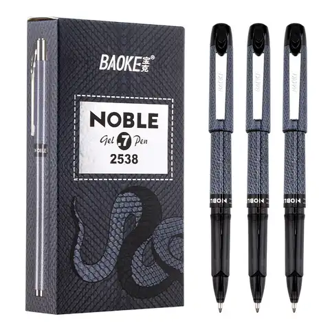 12 Baoke PC2538 гелевая ручка 0,7 мм Змеиный узор большой емкости авторучка для подписи офисная авторучка усовершенствованная бизнес-ручка быстрос...