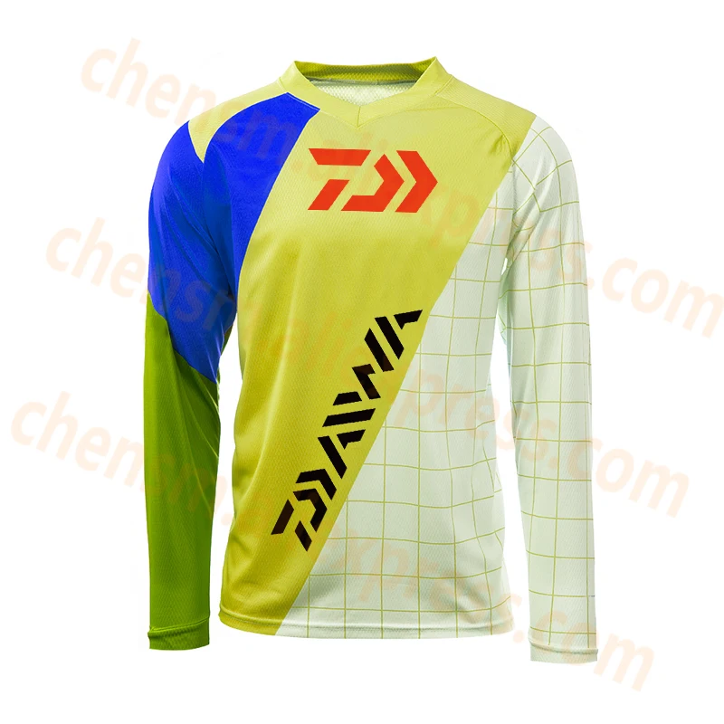 

2020 Daiwa New Summer Fishing Clothes Jersey Clothing Fishing Men Clothes Anti-UV Quick-Dry Breathable Long Sleeve Fishing Shirt