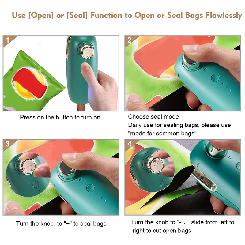 Мини пакет упаковщик портативный мини Термоупаковщик кухонный уплотнительный