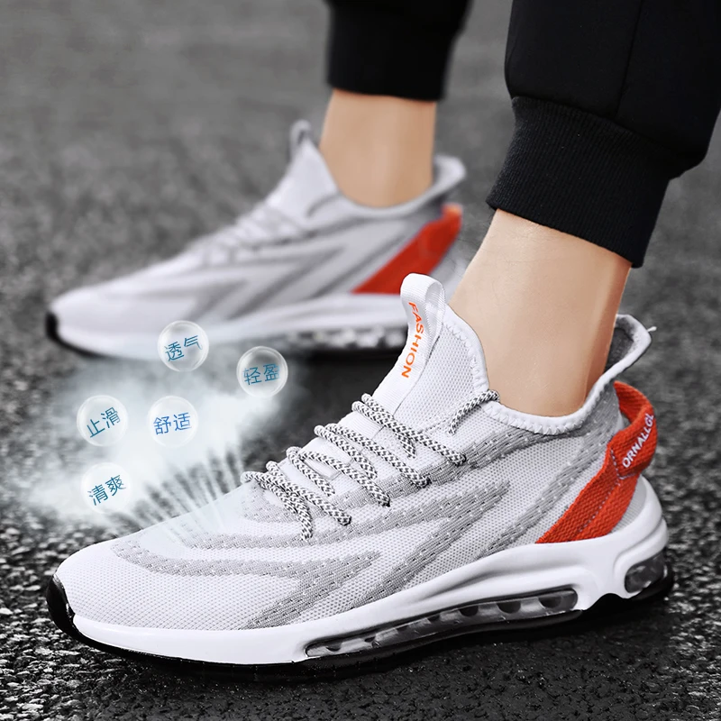 

Sneaker Male Casual Shoes Man White Sports For Men Fashion Mens Trainers Leisure Causal Summer Sneakers Slip On