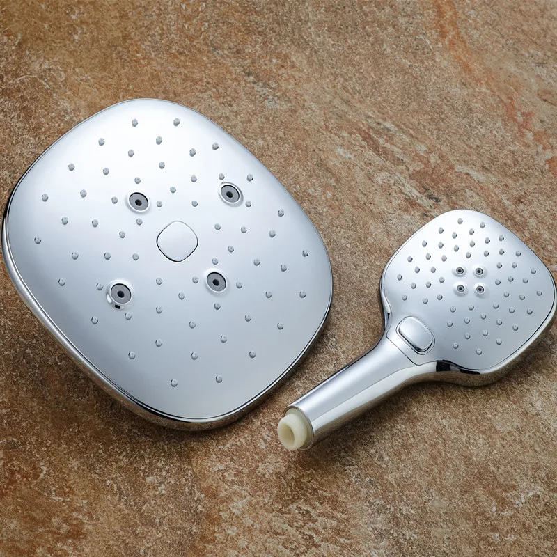

1set Luxury High Quality Rainfall Shower Head Bathroom Shower Head Overhead Water saving Top spray ceiling torneira do chuveiro