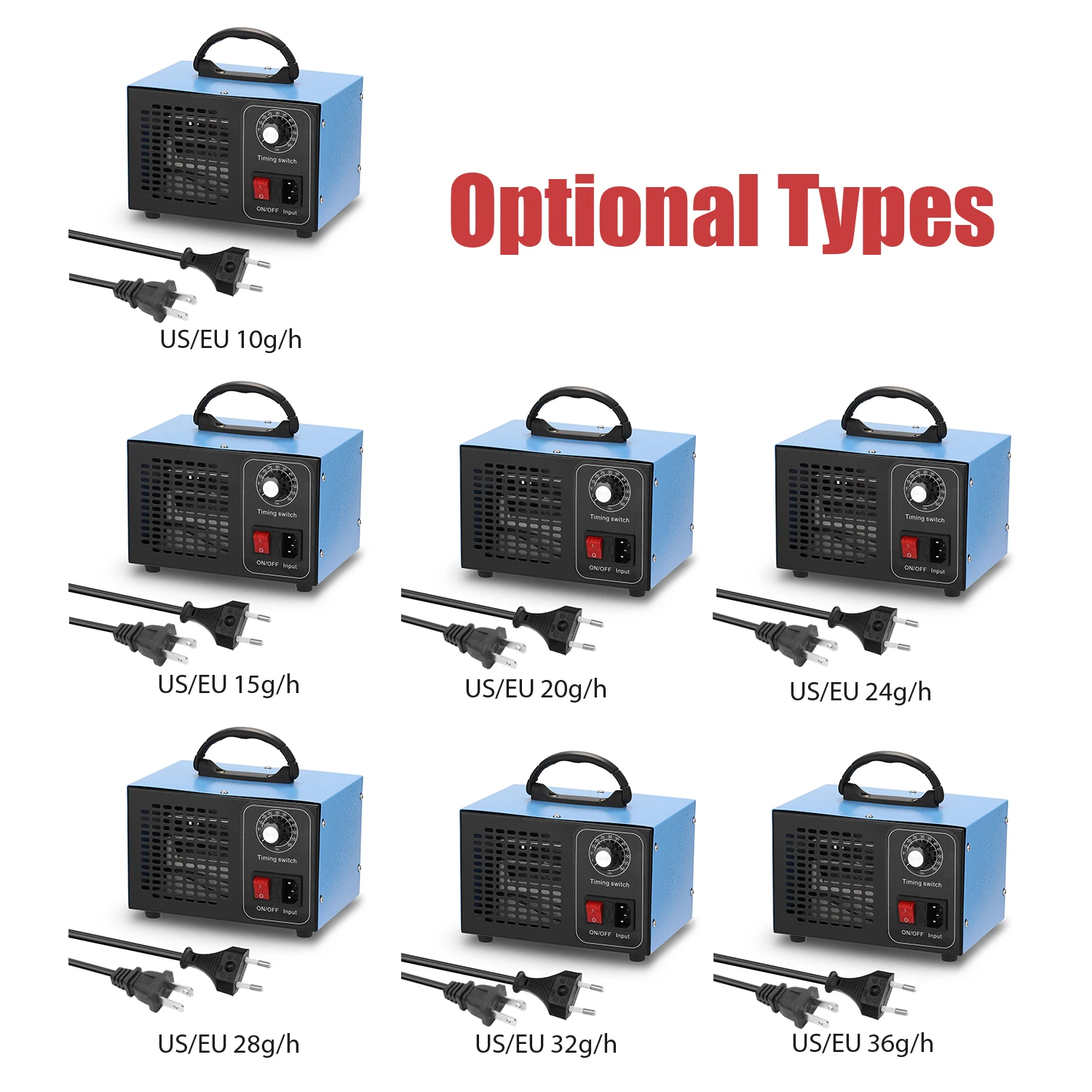 

Portable Ozone Machine Generator disinfector Air Filter Purifier with Timing Switch Ozonizer Ozonator for Home Car Formaldehyde