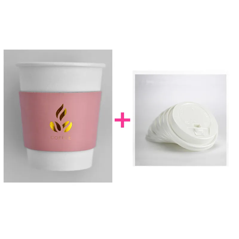 cup lid sleeve 50 шт. креативные вечерние бумажные стаканчики для кофе, чашки для послеобеденного чая tnti-горячий молочный чай, упаковочные чашки - Цвет: cup lid sleeve