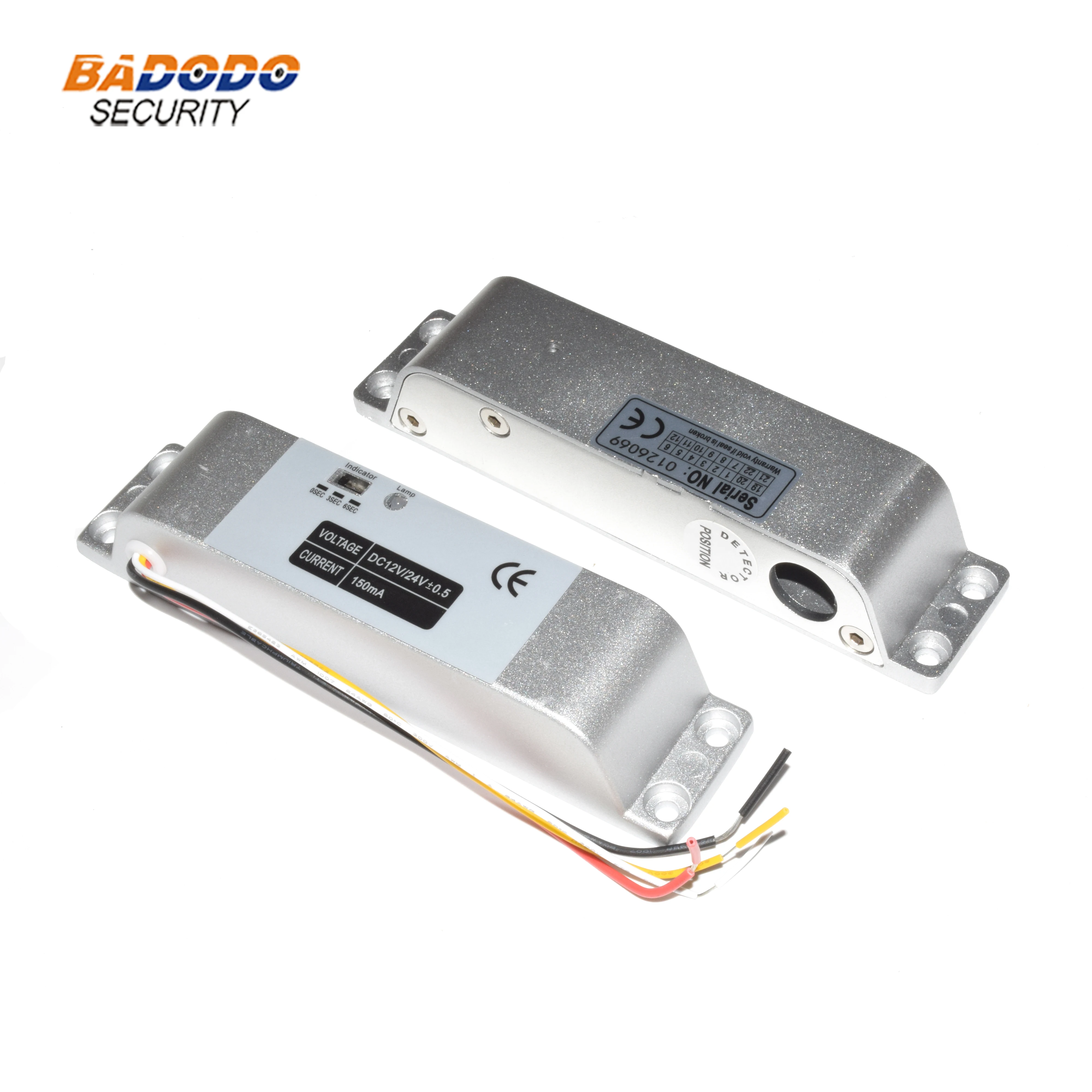 12В безопасный Электрический замок на Болт дверь со светодиодным индикатором для