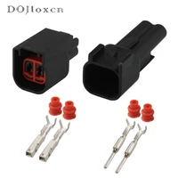 15102050sets 2 pin automotive waterproof wiring plug delphi ev6 electrical male female black connector dj7023h 1 5 21
