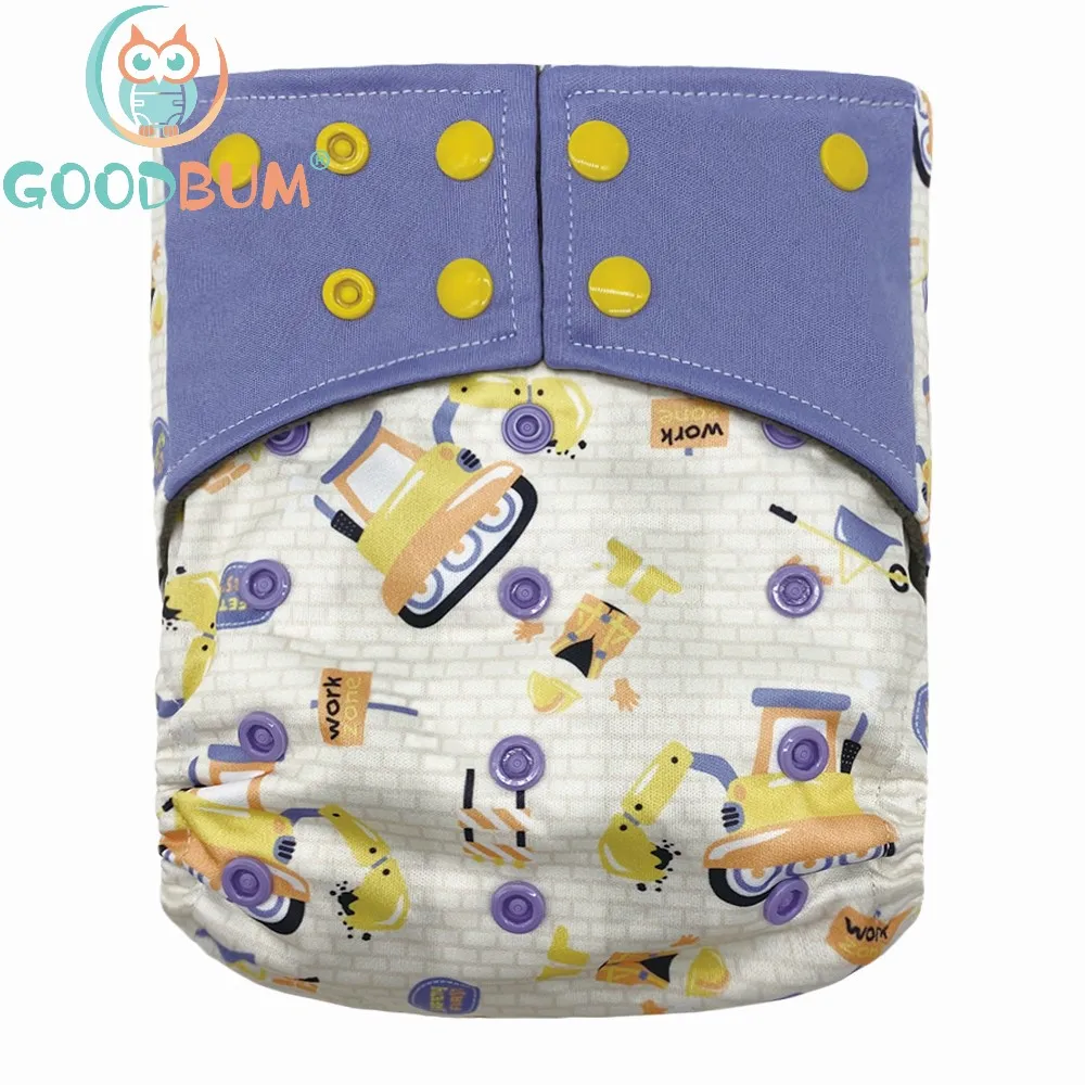 Goodbum Cactus Diaper Washable Reusable Cloth Diaper 1PC Adjustable Bamboo Charcoal Baby Diaper