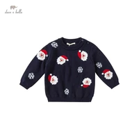 dbj19937 dave bella winter cute baby girls christmas cartoon knitted sweater kids girl fashion toddler boutique tops