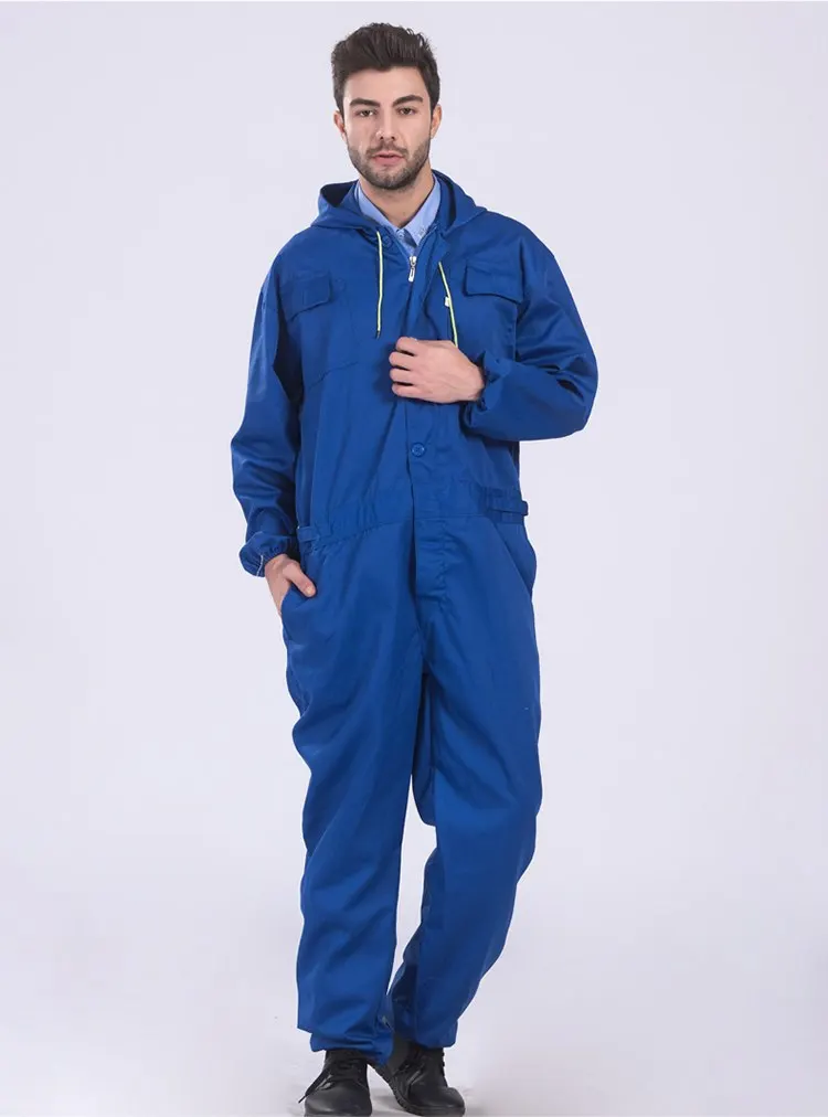 

Work clothing Mens coverall repairman jumpsuits trousers working uniforms Workwear coveralls Plus Size long sleevel coveralls