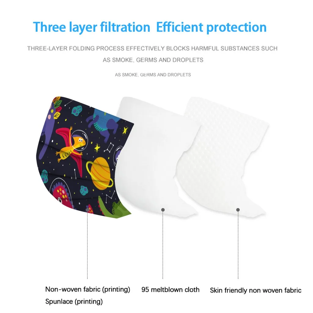 

Print Children's Mask Disposable Face Maskkid Mascarillas Desechables De Captus Mascaras Para Nios Hot