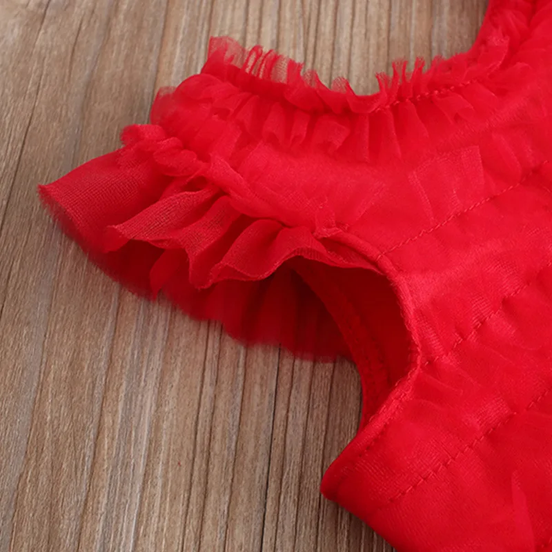 

Newborn Girl Baby Dress Baby Party Red Dress Vestido Bebe Christening Baptism Gown Party Wedding 3 6 9 12 18 24 Months Bodysuit